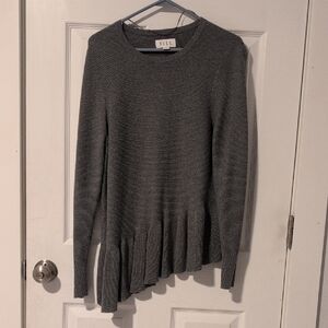Elle Charcoal Women's Crew Neck Sweater